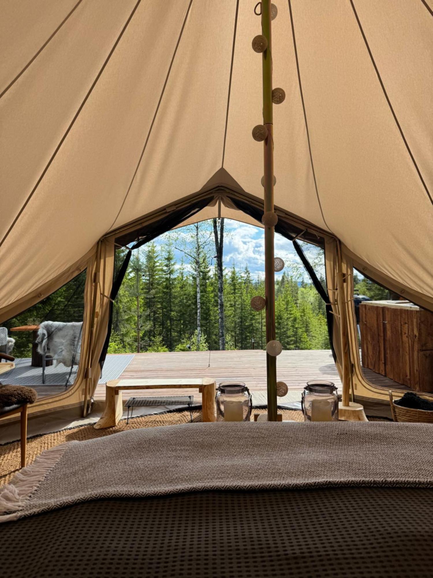 Glamping Tent With Amazing View In The Forest Турсбю Екстер'єр фото